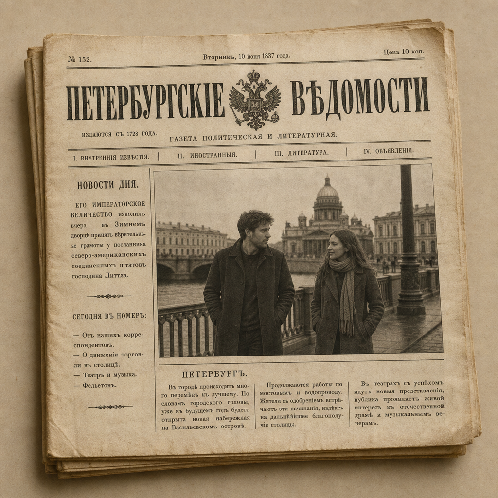 Винтажная газета