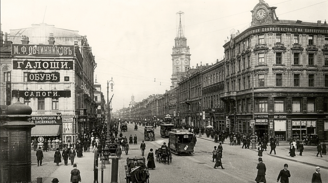 Невский проспект 1900 года